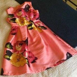 Pink floral dress